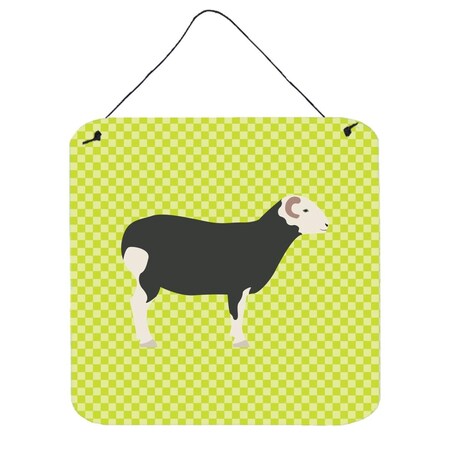 Carolines Treasures Herwick Sheep Green Wall or Door Hanging Prints, 6 x 6 in. BB7796DS66